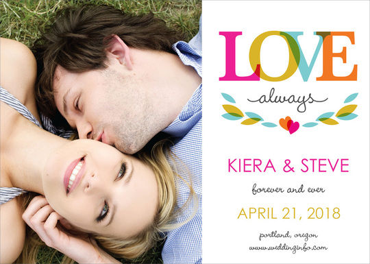 Love Always Save the Date Cards